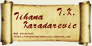 Tihana Karadarević vizit kartica